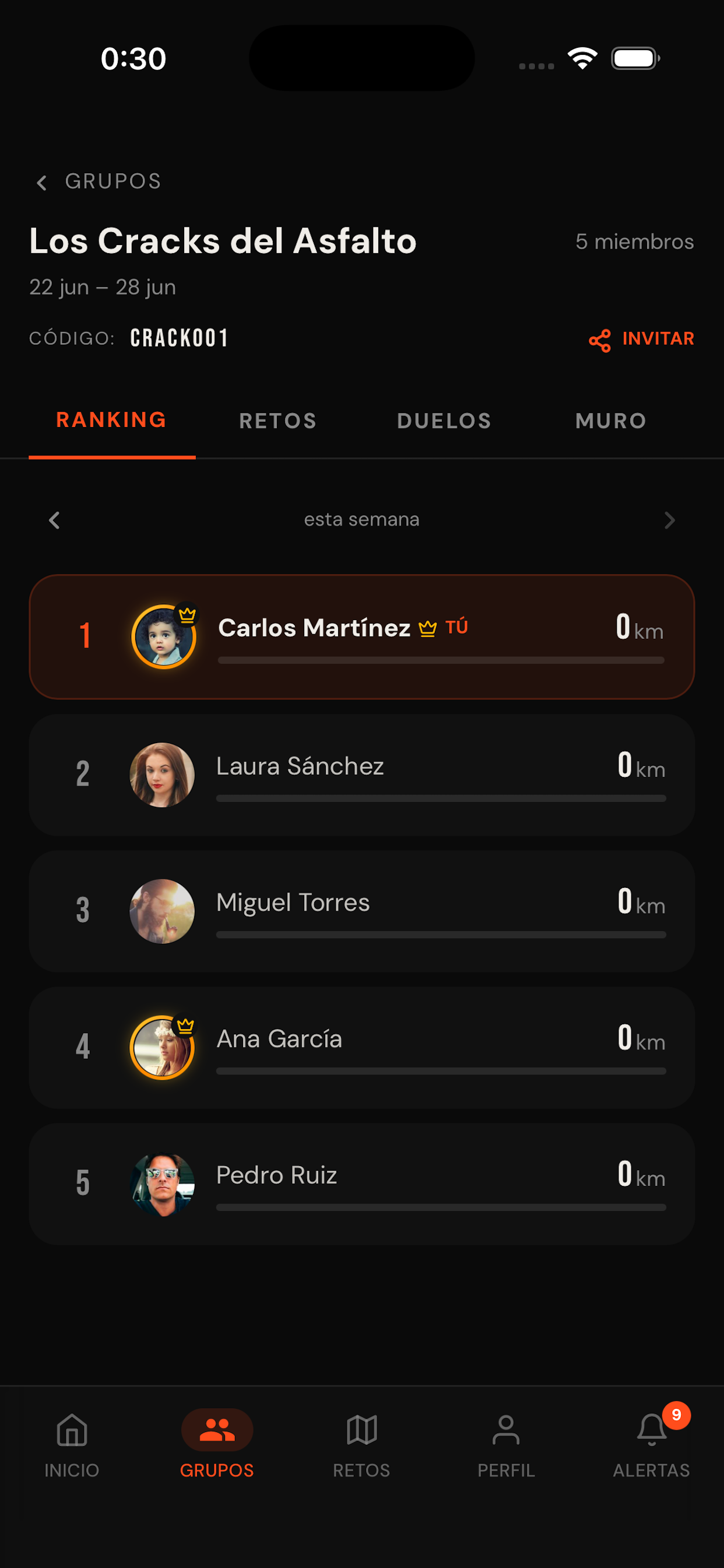 Ranking semanal