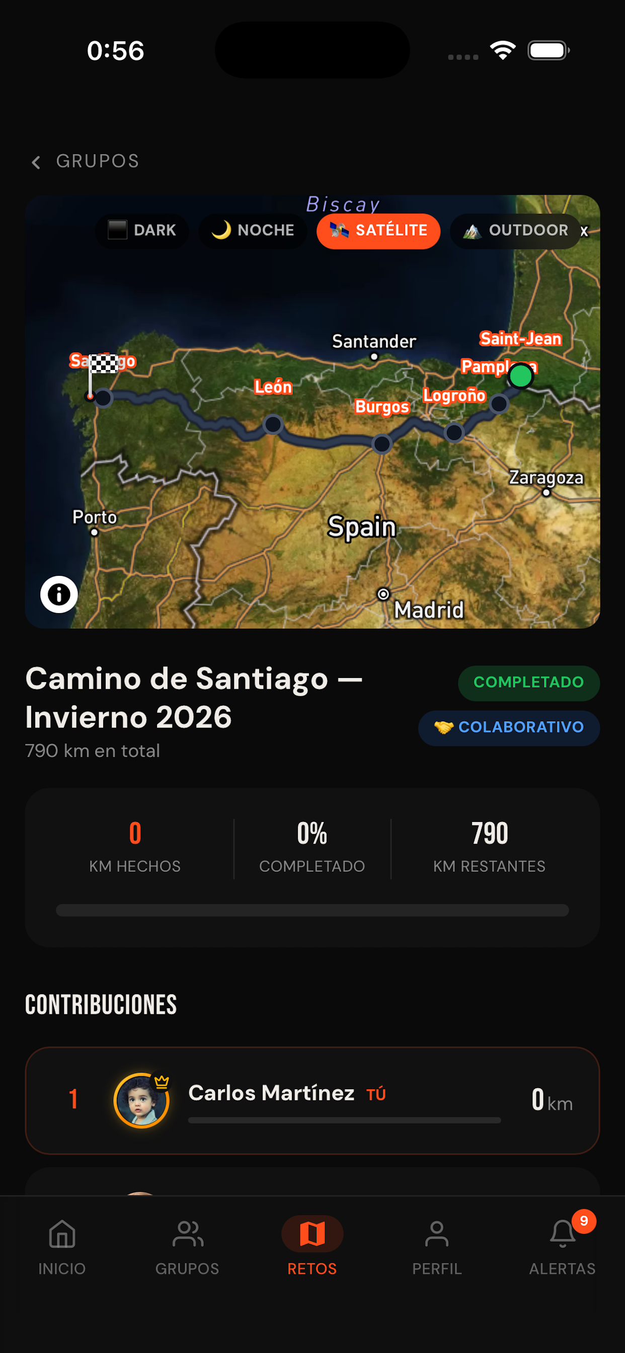 Retos de ruta