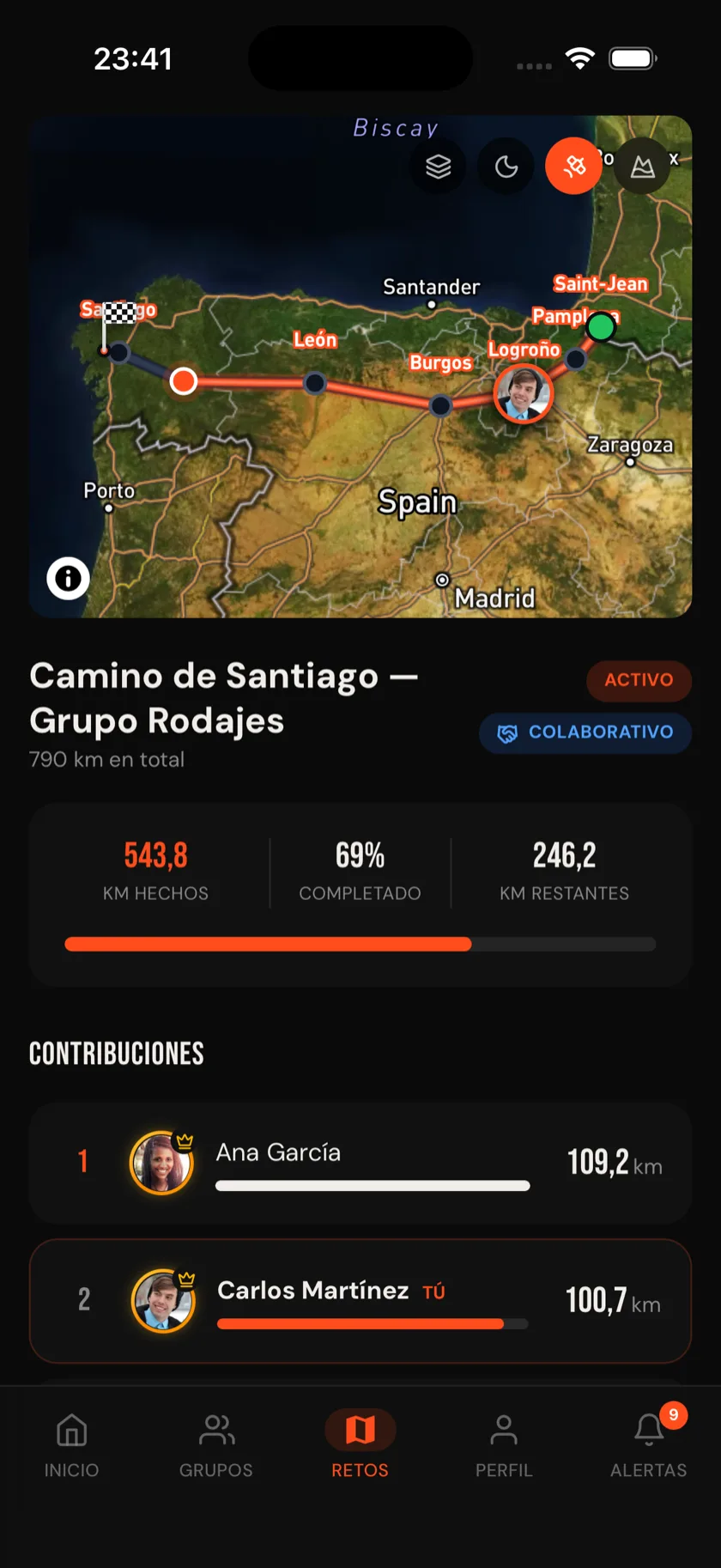 Retos de ruta