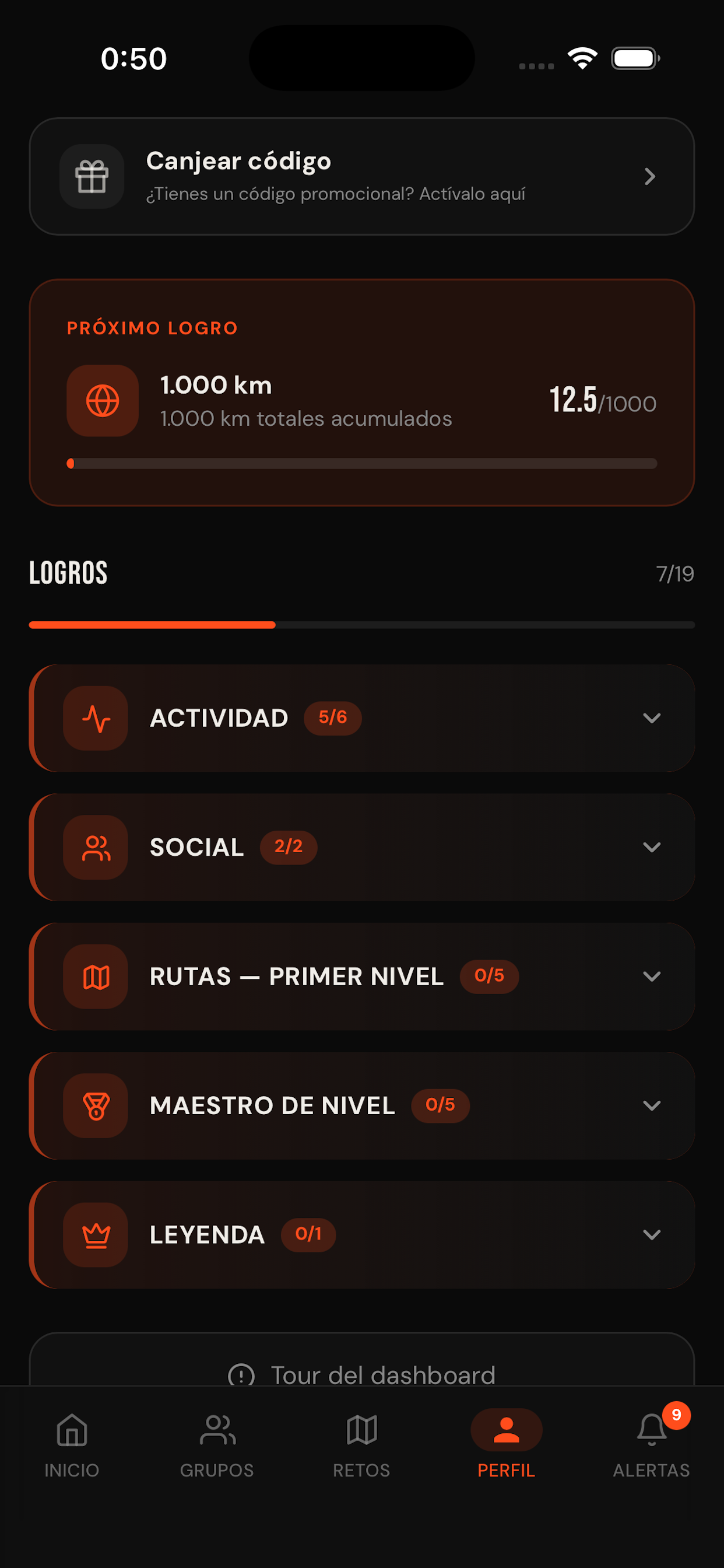 Logros y rachas